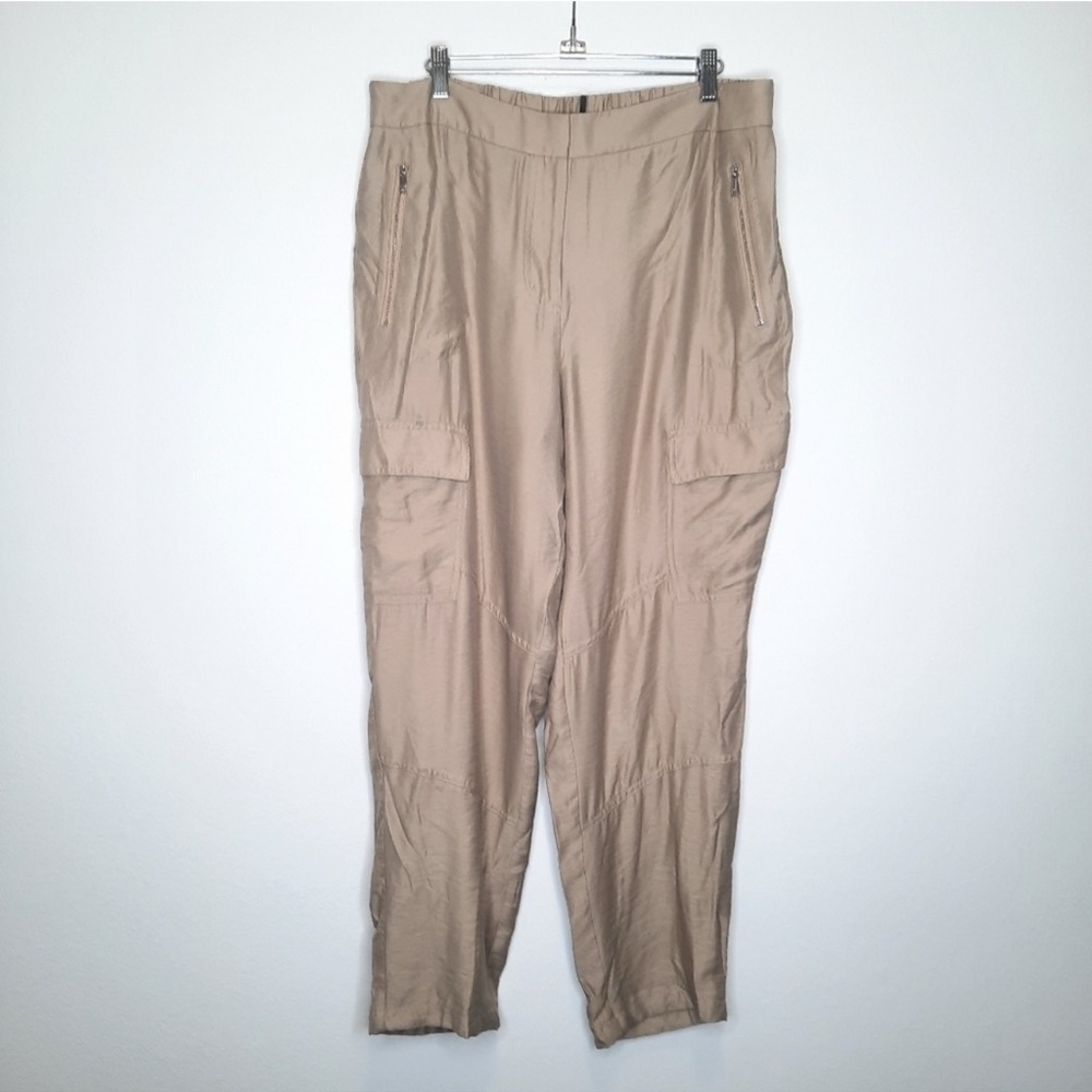 DKNY Khaki Rayon Cargo Pants‎ 10
